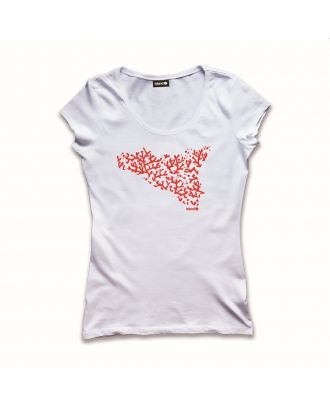 t-shirt corallo