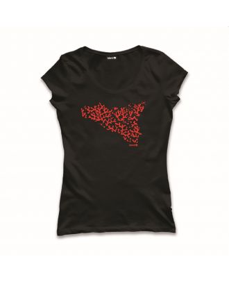 t-shirt corallo